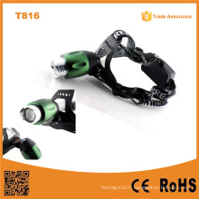 T816 High Power LED Headlamp Zoom réglable Focus Best-Selling LED Headlamp Puissant